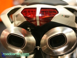 2008 Ducati 848 - Rear: The 2008 Ducati 848 tail section looks sharp.